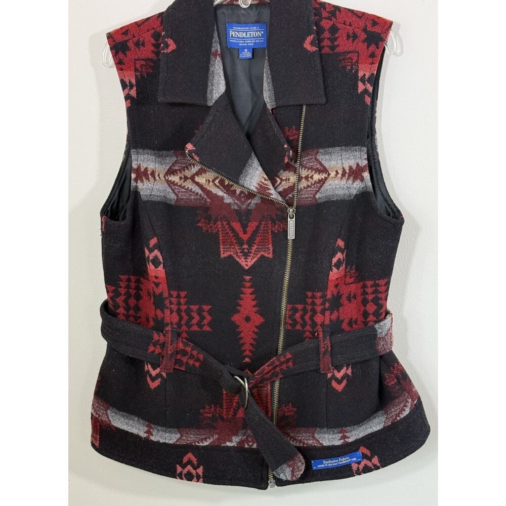 Vintage Pendleton Wool Southwestern Vest Aztec Boho Ranchwear